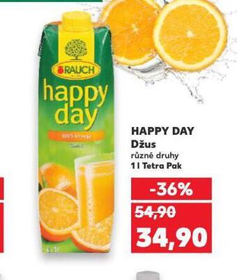 Kaufland Happy day džus nabídka