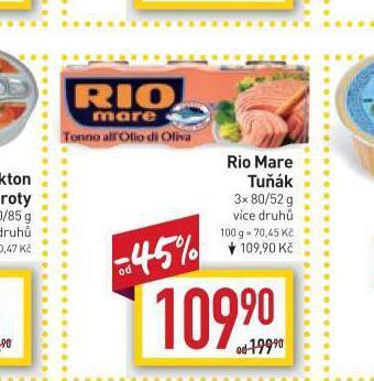 Billa Rio mare tuňák nabídka