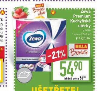 Billa Zewa premium kuchyňské utěrky nabídka