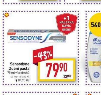 Billa Sensodyne zubní pasta nabídka
