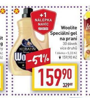 Billa Woolite speciální gel na praní nabídka