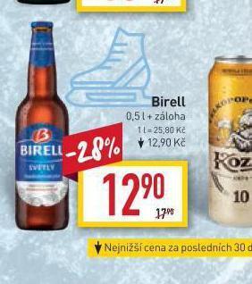 Billa Pivo birell nealko nabídka