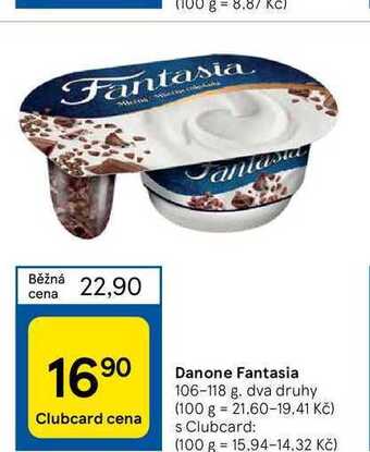 Tesco Danone fantasia 106-118 g nabídka