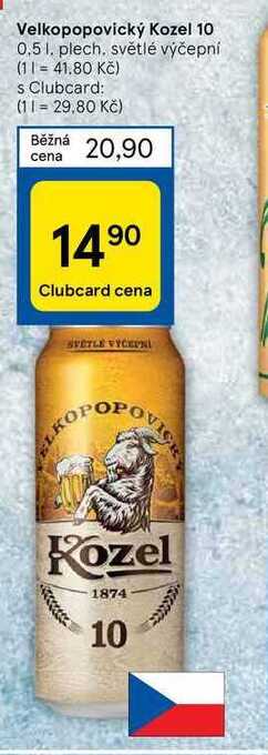 Tesco Velkopopovický kozel 10 0,5 l nabídka