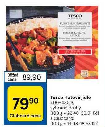 Tesco Tesco hotové jídlo 400-430 g nabídka