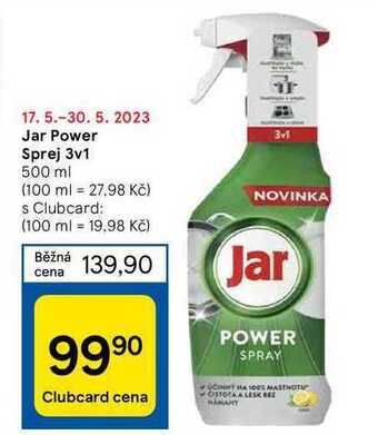 Tesco Jar power sprej 3v1 500 ml nabídka