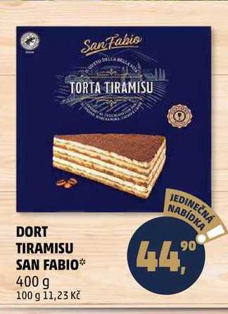 Penny Market Dort tiramisu san fabio, 400 g nabídka