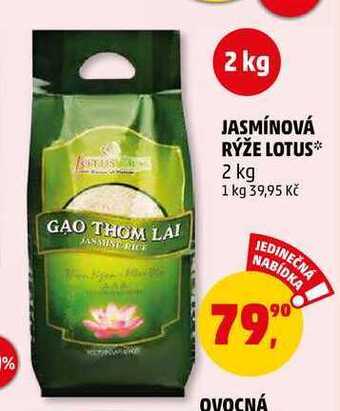 Penny Market Jasmínová rýže lotus, 2 kg nabídka