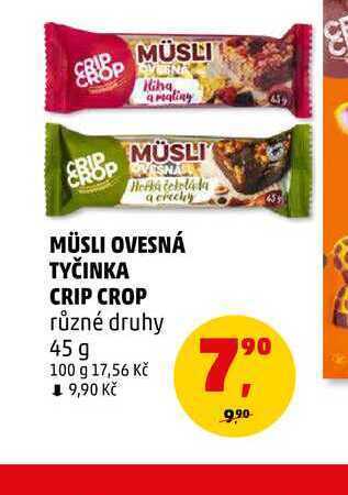 Müsli ovesná tyčinka crip crop, 45 g