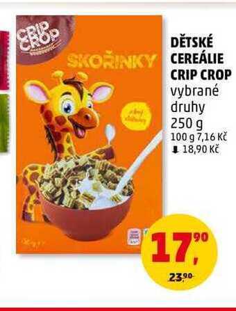 Penny Market Dětské cereálie crip crop, 250 g nabídka