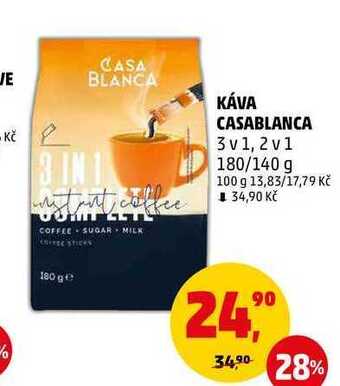 Penny Market Káva casablanca 3v1, 180 g nabídka
