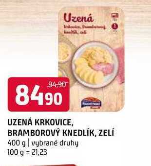 Terno Uzená krkovice, bramborový knedlík, zelí 400 g nabídka