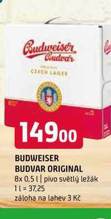 Terno Budweiser budvar original 8x 0,5 l nabídka