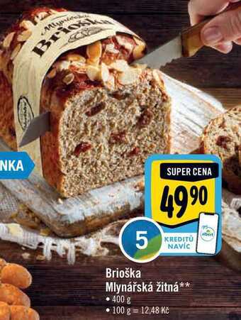 Albert Brioška mlynářská žitná 400 g nabídka