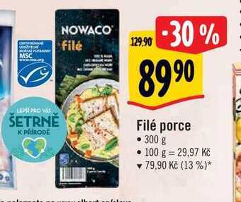 Albert Filé porce • 300 g nabídka