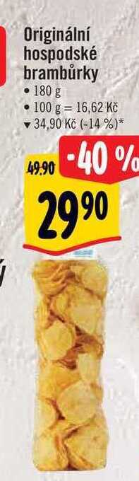 Albert Originální hospodské brambůrky 180 g nabídka