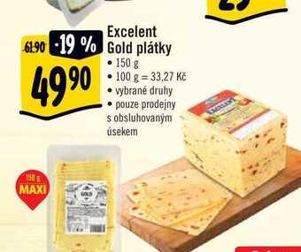 Albert Excelent gold plátky 150 g nabídka