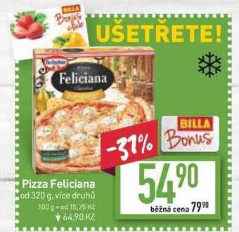 Billa Pizza feliciana od 320 g nabídka