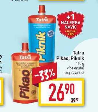 Billa Tatra pikao, piknik 110 g nabídka