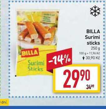 Billa Billa surimi sticks 250 g nabídka