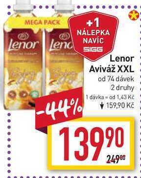 Billa Lenor aviváž xxl od 74 dávek nabídka