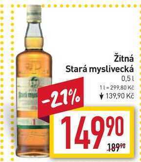 Billa Žitná stará myslivecká 0,5l nabídka