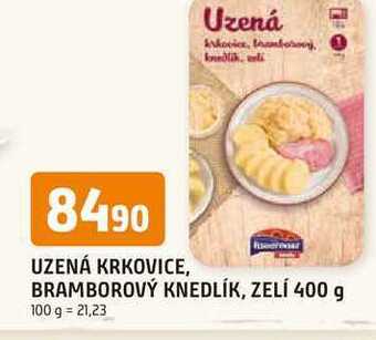 Trefa Uzená krkovice, bramborový knedlík, zelí 400 g nabídka