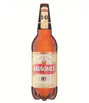 Trefa Krušovice 10°, světlé výčepní pivo (pet) 1.5l nabídka