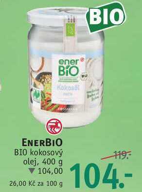 Rossmann Enerbio bio kokosový olej, 400 g nabídka