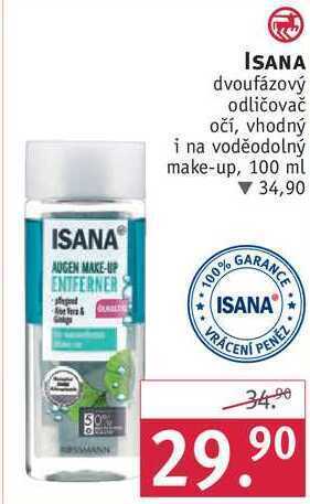 Rossmann Isana dvoufázový odličovač očí, 100 ml nabídka