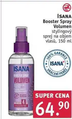Rossmann Isana booster spray volumen stylingový sprej na objem vlasů, 150 ml nabídka