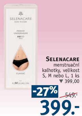 Rossmann Selenacare menstruační kalhotky, 1 ks nabídka