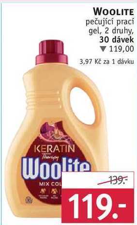 Rossmann Woolite pečující prací gel, 30 dávek nabídka