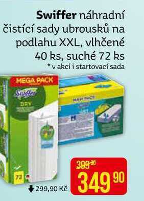 Teta Swiffer náhradní čistící sady ubrousků na podlahu xxl nabídka