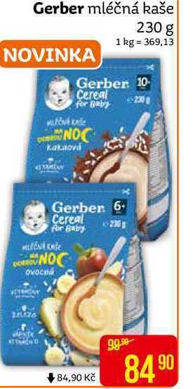 Teta Gerber mléčná kaše 230 g nabídka