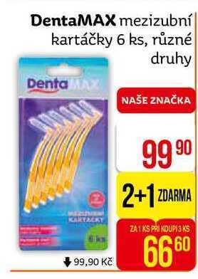 Teta Dentamax mezizubní kartáčky 6 ks, různé druhy nabídka