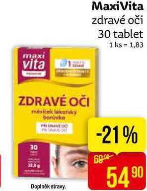 Teta Maxivita zdravé oči 30 tablet nabídka
