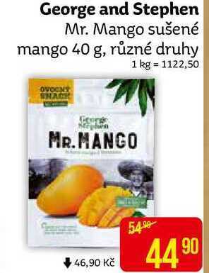 Teta George and stephen mr. mango sušené mango 40 g nabídka