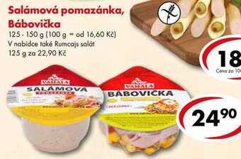 CBA Salámová pomazánka, bábovička, 125-150 g nabídka
