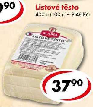 Listové těsto, 400 g