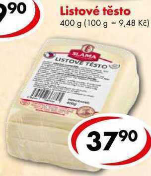 CBA Listové těsto, 400 g nabídka