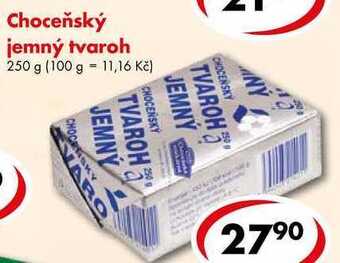 CBA Choceňský jemný tvaroh, 250 g nabídka