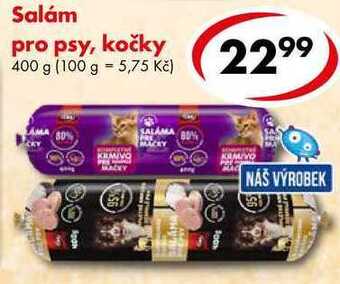 CBA Salám pro psy, kočky, 400 g nabídka