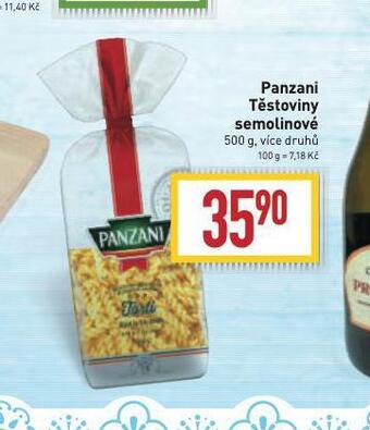 Billa Panzani těstoviny nabídka