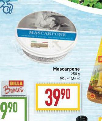 Billa Mascarpone nabídka