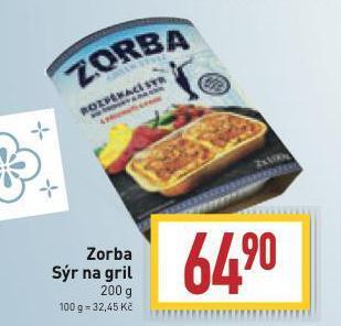 Billa Zorba sýr na gril nabídka
