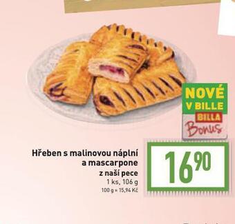 Billa Hřeben s malinovou náplní a mascarpone nabídka