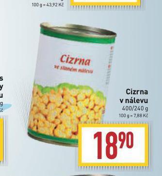 Billa Cizrna v nálevu nabídka