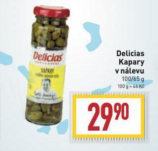 Billa Delicias kapary v nálevu nabídka