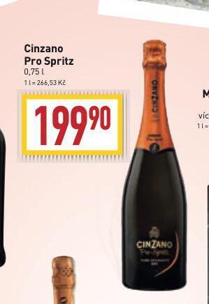 Billa Cinzano pro spritz nabídka
